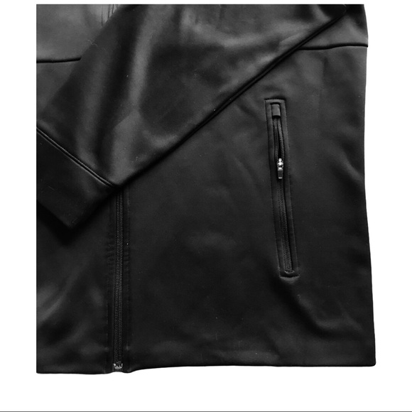 Reebok Sweatshirt Full Zip Black Hoodie Men’s Med - Picture 11 of 13